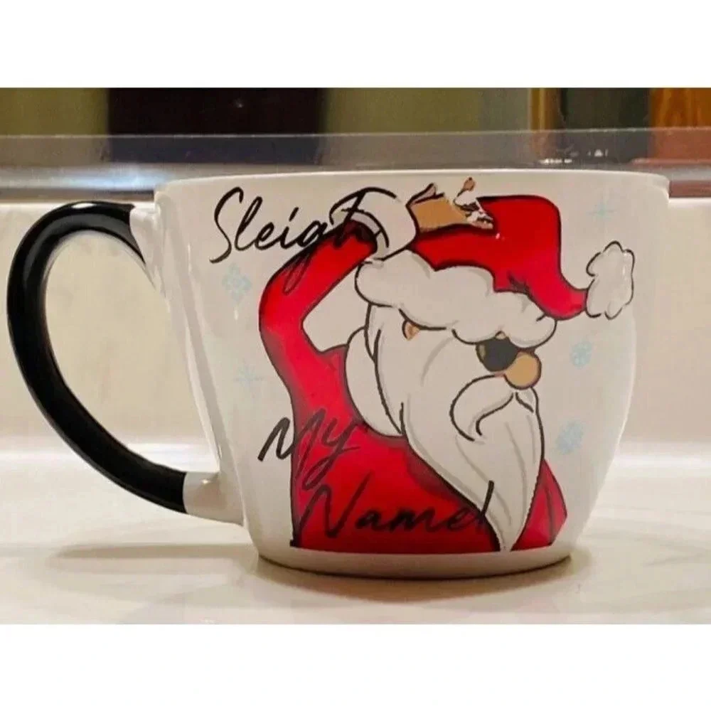 Santa Mug 10 Strawberry Street Sleigh My Name Christmas Santa I Love You